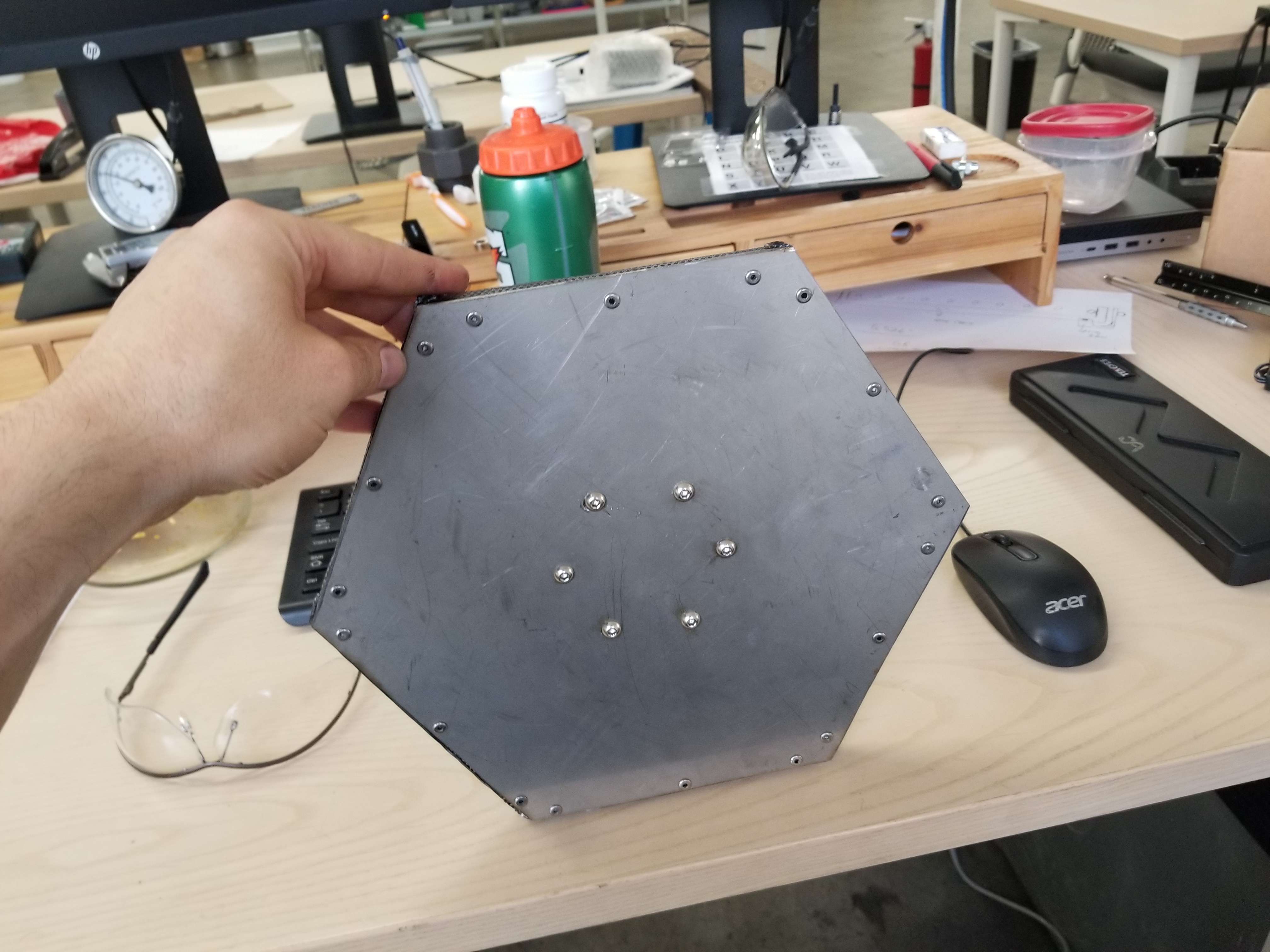 Liquid/Gas Heat Exchanger Bubbler 1st Iteration (bottom)